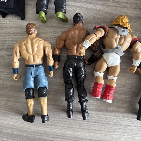 WWE Wrestling Action Figure Lot Roman Reigns John Cena Brock Lesnar Mattel Basic - Picture 9 of 11